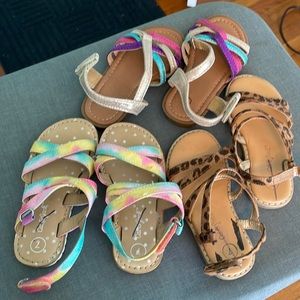Bundle of toddler sandles